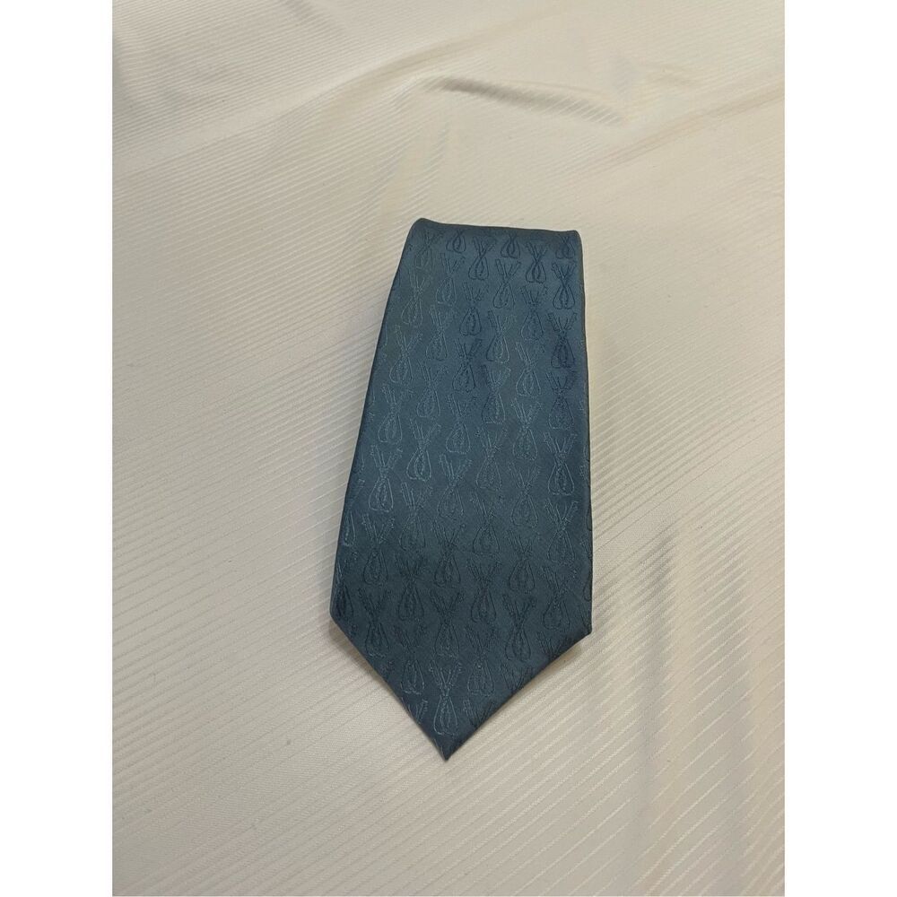 Gucci Vintage Blue Silk Necktie Tie